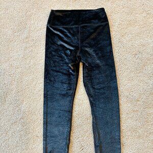 Victoria's Secret Pink Ultimate Black Shimmer Leggings